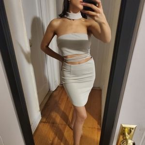 Light Grey Strappy Dress